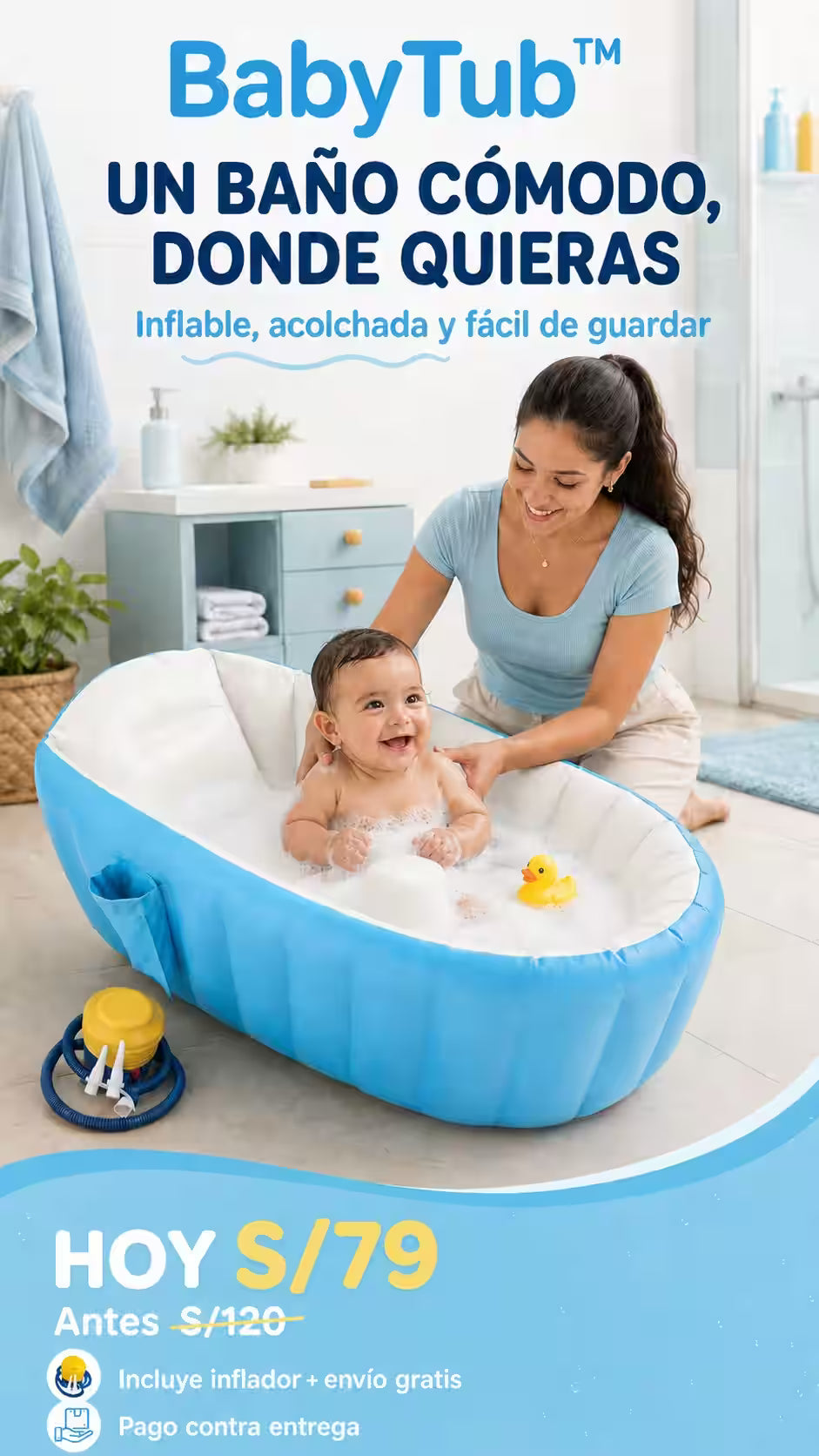 Bañera Inflable para Bebes
